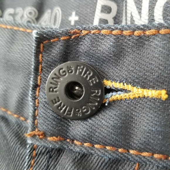 ROF Ring of Fire Slim Straight Men's Jeans Size 34X34 - Picture 3 of 13